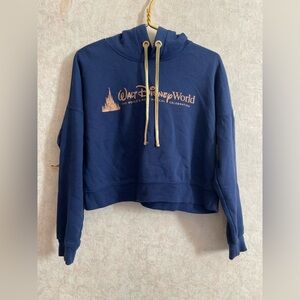 Women's small blue cropped hoodie